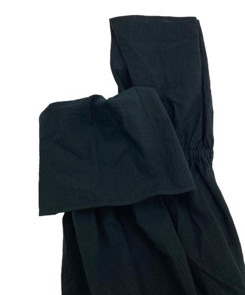 FRAMeWORK（フレームワーク）FRAMeWORK (フレームワーク) ラッフルブラウス ブラック サイズ:Free 未使用品の古着・服飾アイテム