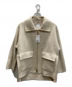 Nobleノーブル）の古着「キャメルミックスリバージップコート」｜アイボリー