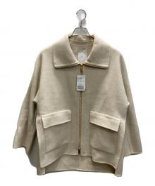 Noble（ノーブル）の古着「キャメルミックスリバージップコート」｜アイボリー