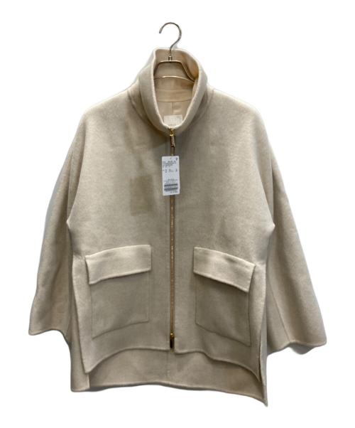 Noble（ノーブル）Noble (ノーブル) キャメルミックスリバージップコート アイボリー サイズ:SIZE 38 未使用品の古着・服飾アイテム