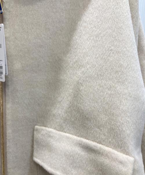 Noble（ノーブル）Noble (ノーブル) キャメルミックスリバージップコート アイボリー サイズ:SIZE 38 未使用品の古着・服飾アイテム