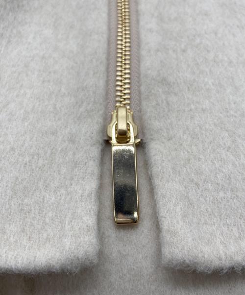 Noble（ノーブル）Noble (ノーブル) キャメルミックスリバージップコート アイボリー サイズ:SIZE 38 未使用品の古着・服飾アイテム