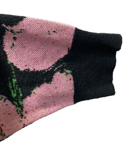 LAD MUSICIAN（ラッドミュージシャン）LAD MUSICIAN (ラッドミュージシャン) フラワーニット ブラック サイズ:44の古着・服飾アイテム