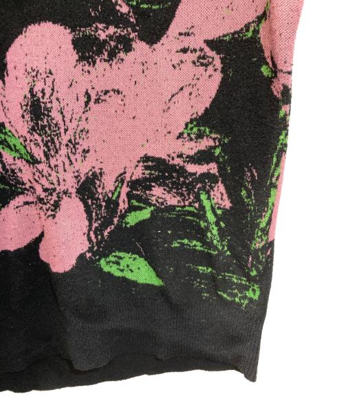 LAD MUSICIAN（ラッドミュージシャン）LAD MUSICIAN (ラッドミュージシャン) フラワーニット ブラック サイズ:44の古着・服飾アイテム