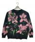 LAD MUSICIAN（ラッドミュージシャン）の古着「フラワーニット」｜ブラック