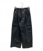 KAGUREカグレ）の古着「ユーティリティーイージーパンツ」｜ブラック