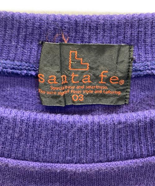 santa fe（サンタフェ）santa fe (サンタフェ) 半袖スウェット パープル サイズ:03の古着・服飾アイテム