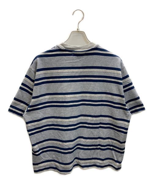 everyone（エブリワン）everyone (エブリワン) Border Tee Shirts グレー×ネイビー サイズ:SIZE Mの古着・服飾アイテム