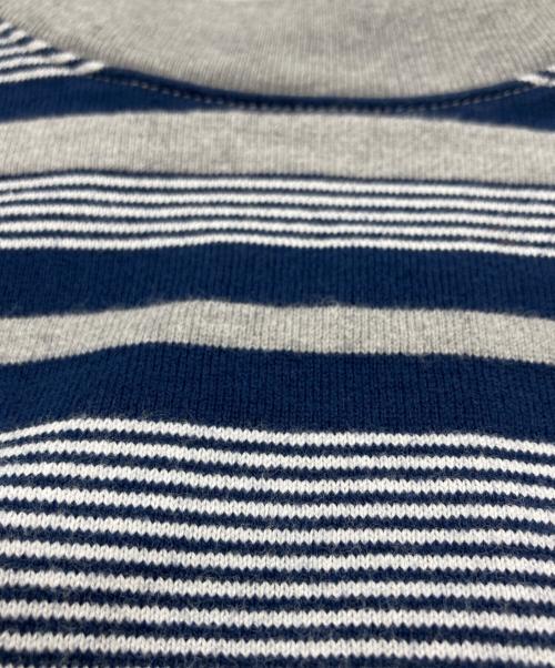 everyone（エブリワン）everyone (エブリワン) Border Tee Shirts グレー×ネイビー サイズ:SIZE Mの古着・服飾アイテム