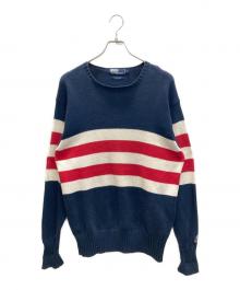 POLO RALPH LAUREN（ポロ・ラルフローレン）の古着「RL-92 ボーダーニット」｜ネイビー