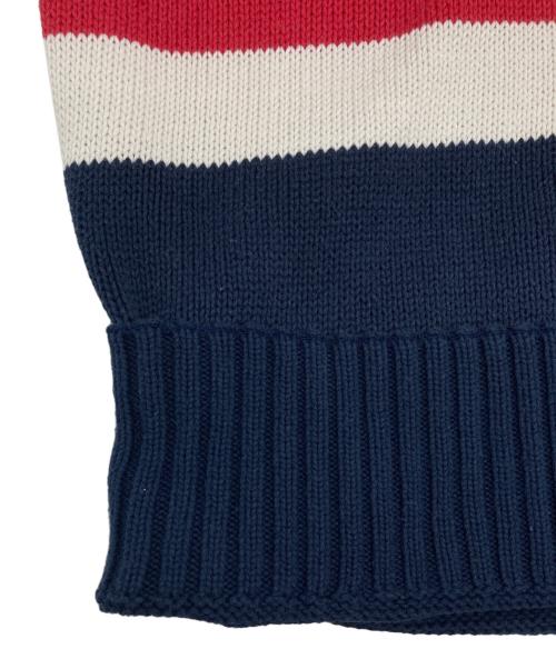 POLO RALPH LAUREN（ポロ・ラルフローレン）POLO RALPH LAUREN (ポロ・ラルフローレン) RL-92 ボーダーニット ネイビー サイズ:SIZE Lの古着・服飾アイテム