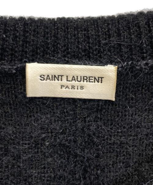 Saint Laurent Paris（サンローランパリ）Saint Laurent Paris (サンローランパリ) アルパカカーディガン ブラック サイズ:SIZE Mの古着・服飾アイテム