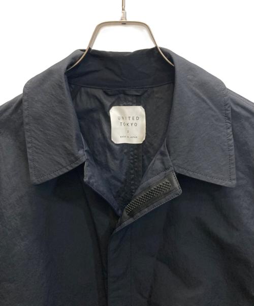 UNITED TOKYO（ユナイテッドトーキョー）UNITED TOKYO (ユナイテッドトーキョー) ナイロンステンカラーコート ブラック サイズ:SIZE 2の古着・服飾アイテム