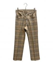 LEVI'S（リーバイス）の古着「スタプレチェックパンツ」｜ベージュ