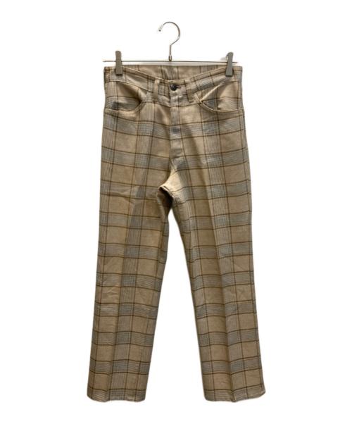 LEVI'S（リーバイス）LEVI'S (リーバイス) スタプレチェックパンツ ベージュ サイズ:表記無しの古着・服飾アイテム