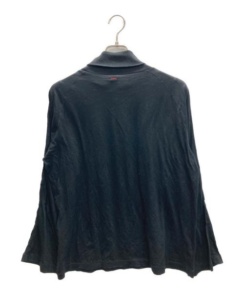SHINYA KOZUKA（シンヤコズカ）SHINYA KOZUKA (シンヤコズカ) コットンカシミヤタートルネックカットソー ブラック サイズ:Sの古着・服飾アイテム