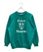SCOMAN LEISUREエスコマン・レジャー）の古着「カレッジロゴラグランスウェット」｜グリーン