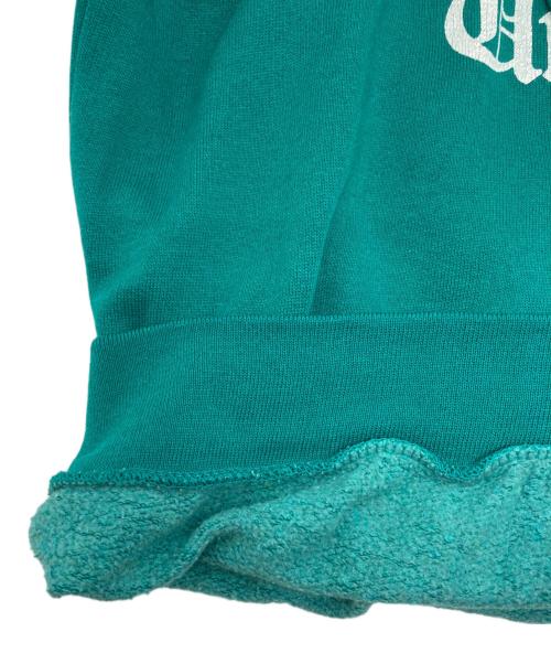 SCOMAN LEISURE（エスコマン・レジャー）SCOMAN LEISURE (エスコマン・レジャー) カレッジロゴラグランスウェット グリーン サイズ:Lの古着・服飾アイテム