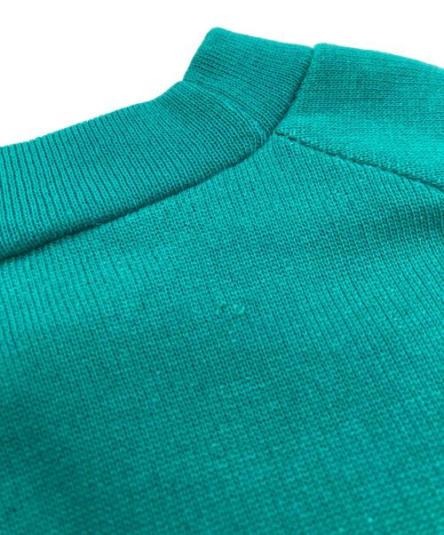 SCOMAN LEISURE（エスコマン・レジャー）SCOMAN LEISURE (エスコマン・レジャー) カレッジロゴラグランスウェット グリーン サイズ:Lの古着・服飾アイテム