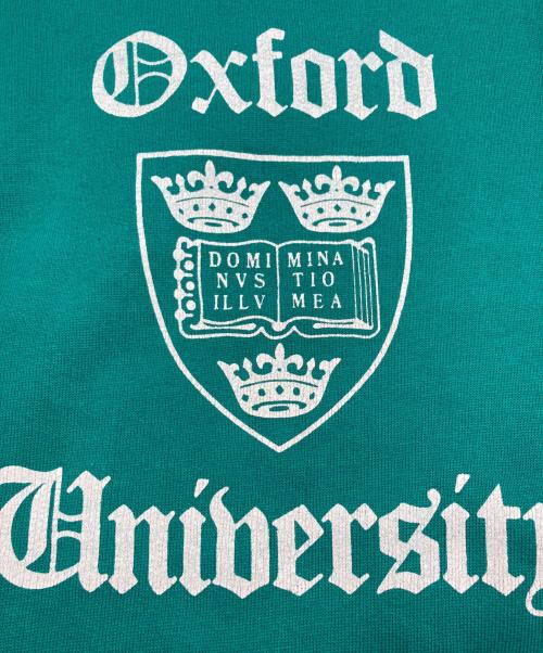 SCOMAN LEISURE（エスコマン・レジャー）SCOMAN LEISURE (エスコマン・レジャー) カレッジロゴラグランスウェット グリーン サイズ:Lの古着・服飾アイテム