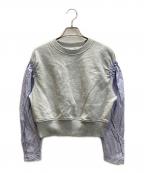 3.1 phillip limスリーワンフィリップリム）の古着「切替スウェット」｜グレー×ブルー