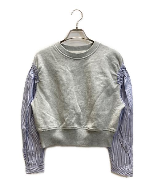 3.1 phillip lim（スリーワンフィリップリム）3.1 phillip lim (スリーワンフィリップリム) 切替スウェット グレー×ブルー サイズ:SIZE XSの古着・服飾アイテム