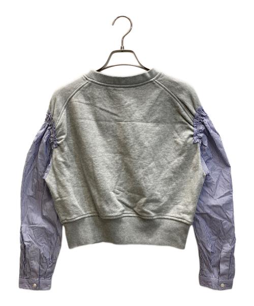 3.1 phillip lim（スリーワンフィリップリム）3.1 phillip lim (スリーワンフィリップリム) 切替スウェット グレー×ブルー サイズ:SIZE XSの古着・服飾アイテム