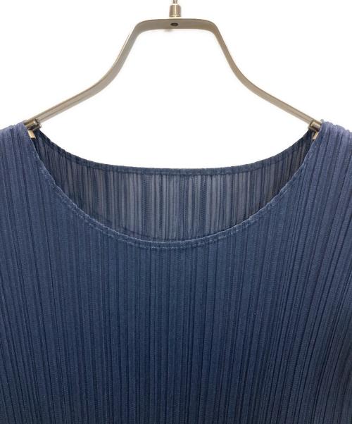 PLEATS PLEASE（プリーツプリーズ）PLEATS PLEASE (プリーツプリーズ) NEW COLORFUL BASICS 4 ノースリーブプリーツワンピース ネイビー サイズ:表記なしの古着・服飾アイテム