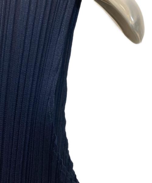 PLEATS PLEASE（プリーツプリーズ）PLEATS PLEASE (プリーツプリーズ) NEW COLORFUL BASICS 4 ノースリーブプリーツワンピース ネイビー サイズ:表記なしの古着・服飾アイテム