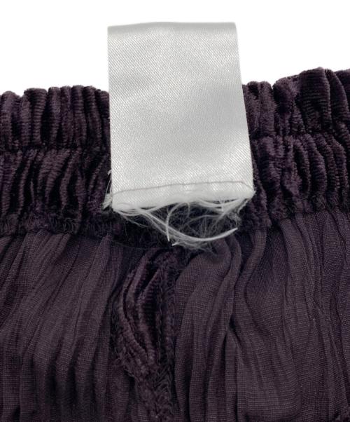 ISSEY MIYAKE（イッセイミヤケ）ISSEY MIYAKE (イッセイミヤケ) コーデュロイプリーツパンツ パープル サイズ:SIZE Mの古着・服飾アイテム