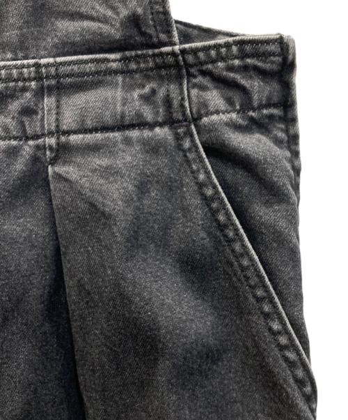 Spick and Span（スピックアンドスパン）Spick and Span (スピックアンドスパン) 5 1/2 SOFTFLARE OVERALLS ブラック サイズ:28の古着・服飾アイテム