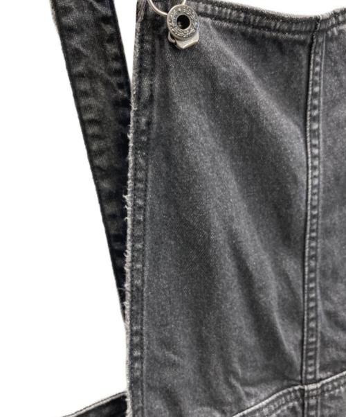 Spick and Span（スピックアンドスパン）Spick and Span (スピックアンドスパン) 5 1/2 SOFTFLARE OVERALLS ブラック サイズ:28の古着・服飾アイテム