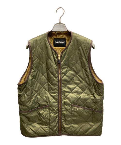 Barbour（バブアー）Barbour (バブアー) green label relaxing (グリーンレーベルリラクシング) 別注リバーシブルベスト オリーブ サイズ:36の古着・服飾アイテム