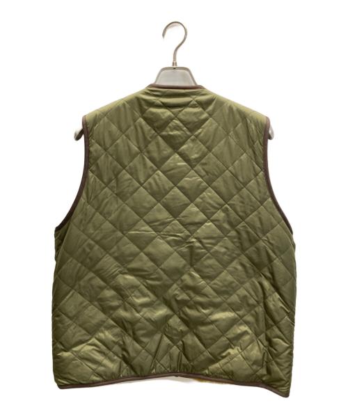 Barbour（バブアー）Barbour (バブアー) green label relaxing (グリーンレーベルリラクシング) 別注リバーシブルベスト オリーブ サイズ:36の古着・服飾アイテム