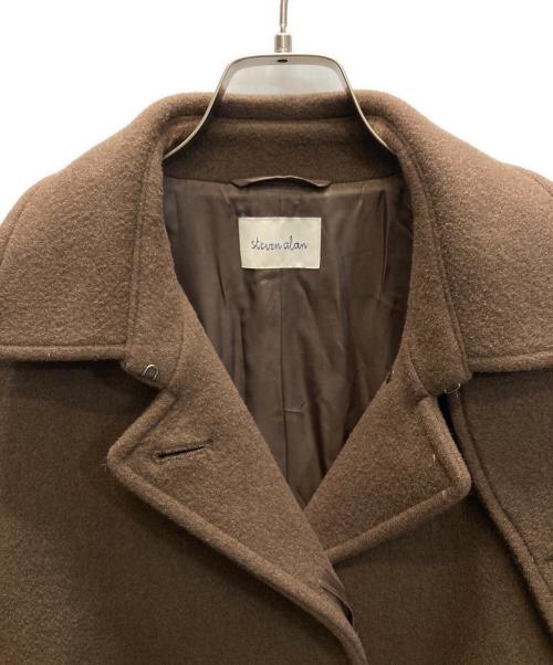 STEVEN ALAN（スティーブンアラン）STEVEN ALAN (スティーブンアラン) ウールビーバー テント コート ブラウン サイズ:SIZE Mの古着・服飾アイテム