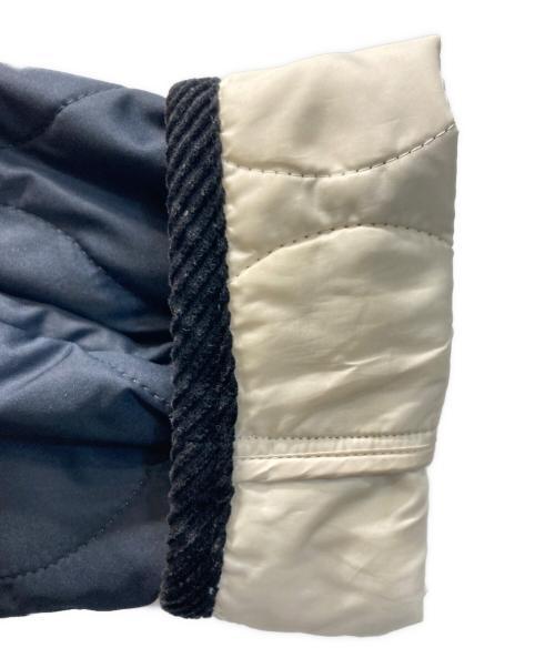 MACKINTOSH PHILOSOPHY（マッキントッシュ フィロソフィー）MACKINTOSH PHILOSOPHY (マッキントッシュ フィロソフィー) ノーカラーキルティングロングコート ネイビー サイズ:38の古着・服飾アイテム