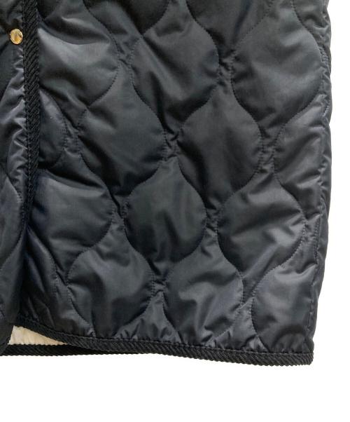 MACKINTOSH PHILOSOPHY（マッキントッシュ フィロソフィー）MACKINTOSH PHILOSOPHY (マッキントッシュ フィロソフィー) ノーカラーキルティングロングコート ネイビー サイズ:38の古着・服飾アイテム