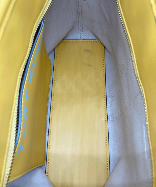 TORY BURCH（トリーバーチ）TORY BURCH (トリーバーチ) ジェミニリンク トートバッグ イエロー×ベージュの古着・服飾アイテム