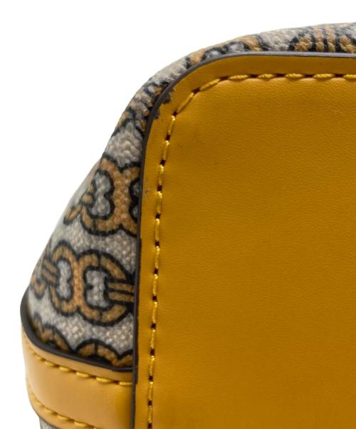 TORY BURCH（トリーバーチ）TORY BURCH (トリーバーチ) ジェミニリンク トートバッグ イエロー×ベージュの古着・服飾アイテム