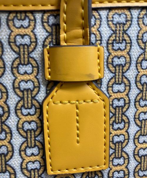 TORY BURCH（トリーバーチ）TORY BURCH (トリーバーチ) ジェミニリンク トートバッグ イエロー×ベージュの古着・服飾アイテム