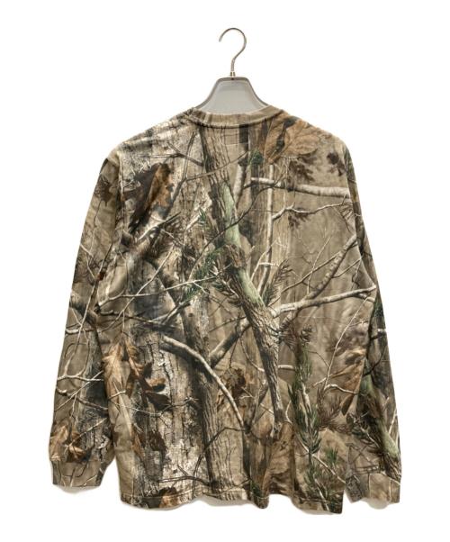 SUPREME（シュプリーム）Supreme (シュプリーム) Small Box L/S Tee Realtree AP Camo/スモール ボックス ロング スリーブ Tシャツ リアルツリー AP カモ ベージュ×ブラウン サイズ:SIZE Lの古着・服飾アイテム
