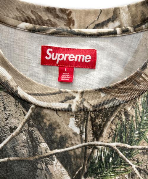 SUPREME（シュプリーム）Supreme (シュプリーム) Small Box L/S Tee Realtree AP Camo/スモール ボックス ロング スリーブ Tシャツ リアルツリー AP カモ ベージュ×ブラウン サイズ:SIZE Lの古着・服飾アイテム