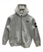 THE NORTH FACEザ ノース フェイス）の古着「Square Logo FullZip」｜グレー