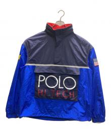 POLO RALPH LAUREN（ポロ・ラルフローレン）の古着「HI TECH アノラックジャケット」｜ネイビー×ブルー