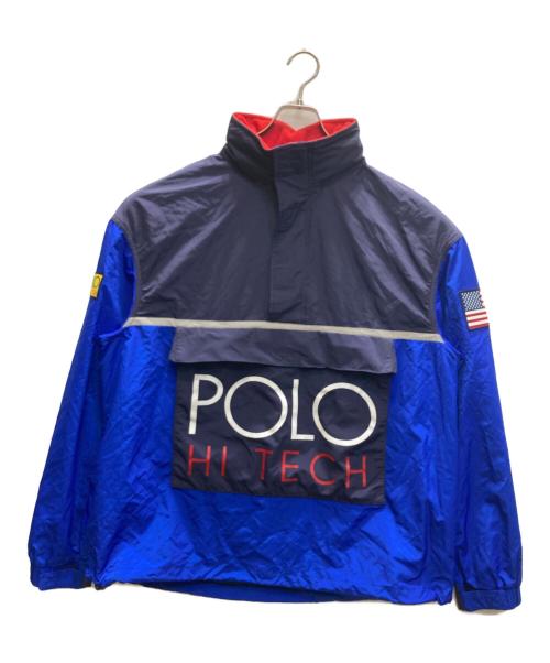 POLO RALPH LAUREN（ポロ・ラルフローレン）POLO RALPH LAUREN (ポロ・ラルフローレン) HI TECH アノラックジャケット ネイビー×ブルー サイズ:M 未使用品の古着・服飾アイテム