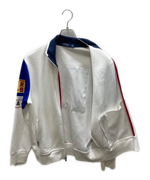 POLO RALPH LAUREN（ポロ・ラルフローレン）POLO RALPH LAUREN (ポロ・ラルフローレン) CP-93 ダブルニット トラック ジャケット ホワイト サイズ:SIZE Mの古着・服飾アイテム
