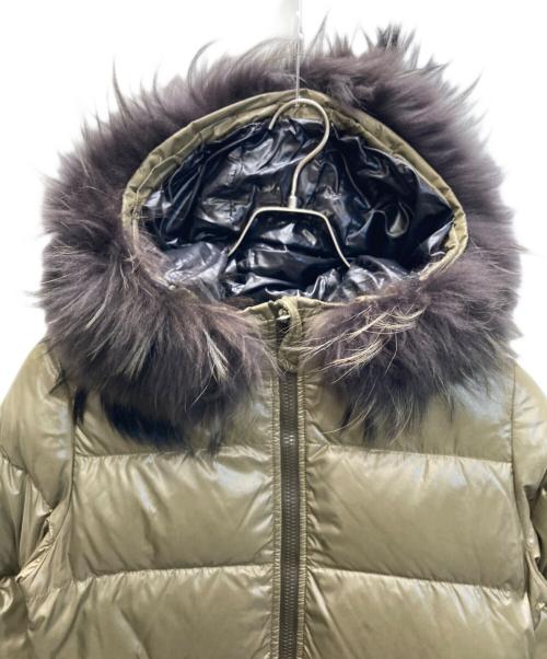 DUVETICA（デュベティカ）DUVETICA (デュベティカ) Alia ラクーンファー ダウンコート ベージュ サイズ:40の古着・服飾アイテム