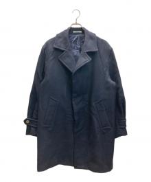 KENZO（ケンゾー）の古着「ヘリンボーンウールコート」｜ネイビー