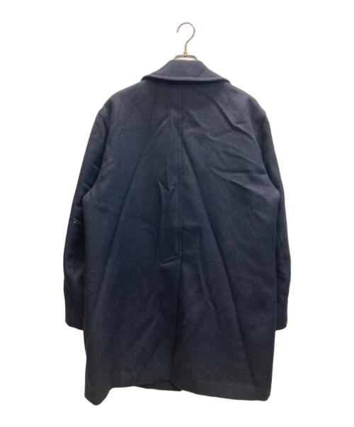KENZO（ケンゾー）KENZO (ケンゾー) ヘリンボーンウールコート ネイビー サイズ:3の古着・服飾アイテム