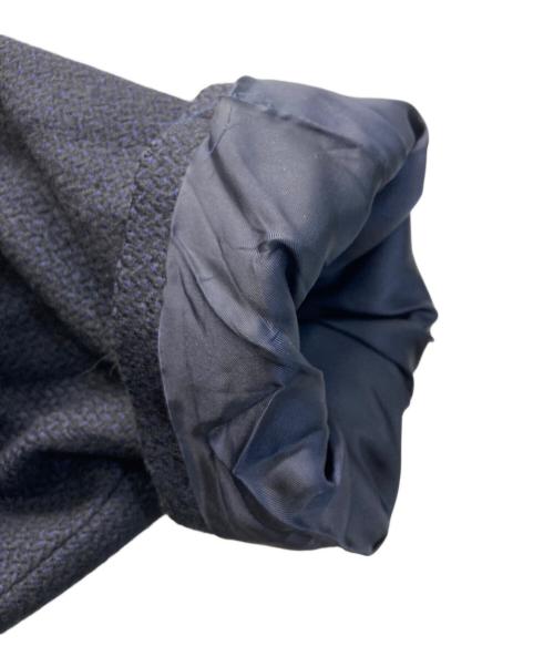 KENZO（ケンゾー）KENZO (ケンゾー) ヘリンボーンウールコート ネイビー サイズ:3の古着・服飾アイテム